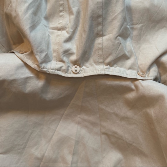 DKNY Cotton Blend Double-Breasted Trench Coat - Sand/Beige - XL (removable hood) - Picture 10 of 10